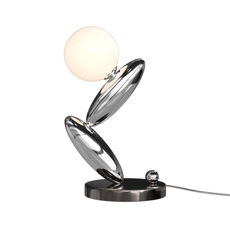 Lampa stołowa designerska w kolorze platynowym Resonance Maytoni MOD482TL-L6PT3K