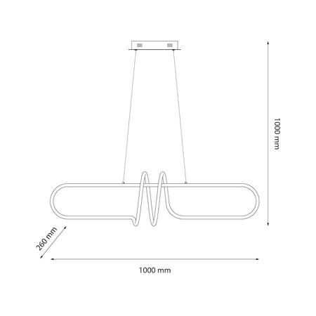 Lampa wisząca VERTIGO 54W LED 4000K Milagro ML1576