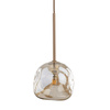 Pojedyńcza lampa wisząca ze szklanym nieregularnym kloszem LAVA SABIA 1XG9 Tk Lighting 11106