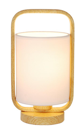 LAMPA STOŁOWA ISUMI 260mm 1 JASNE DREWNO 26x14,5x14,5 Candellux 50501043