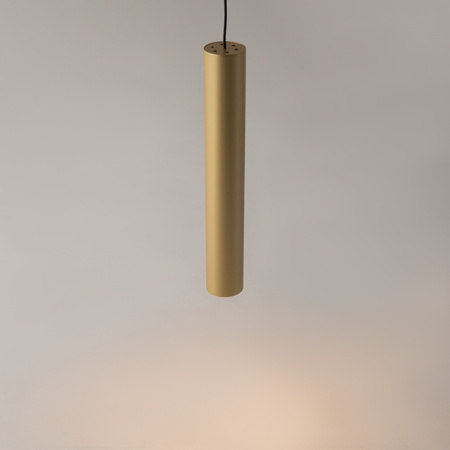Złota lampa wisząca tuba 40cm o średnicy 6cm 1xGu10 Pro Focus MOD161PL-01G1 Maytoni