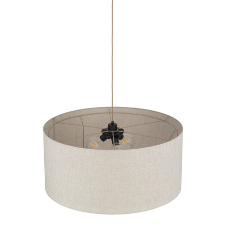 Lampa wisząca o średnicy 77cm LARGO BEIGE 3XE27 Tk Lighting 11484