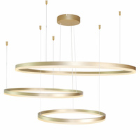 Lampa wisząca 3 złote okręgi HALO PENDANT 100+80+60 GO AZZARDO AZ4708