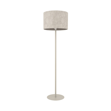 Lampa podłogowa z cylindrycznym abażurem o średnicy 46cm w kolorze jedwabistej szarości 1xE27 CEDRO Nowodvorski 11667