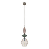 Pojedyńcza lampa wisząca karbowany koniakowy klosz ZEN NEW BROWN FUSO COGNAC 1XE14 Tk Lighting 11865