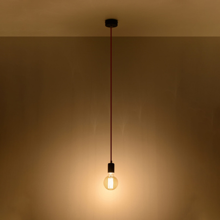 Lampa wisząca EDISON czarna Sollux SL.0152