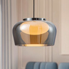 Lampa wisząca o średnicy 38cm z dymionym i białym kloszem INSIEME 38 1xGX53 Candellux Studio 31-50861