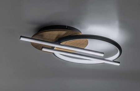 Lampa sufitowa z elementem drewna LED Arash Rabalux 71404