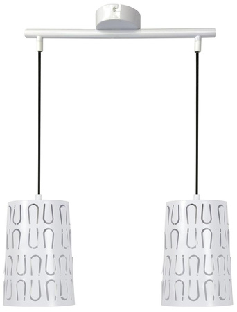 VISTA LAMPA WISZĄCA 2X60W E27 BIAŁY Candellux 32-64271