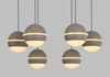 Lampa wisząca siódemka okrągła Biarritz kaszmirowa Aviano Lighting 5047-813