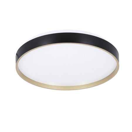 Florida lampa sufit. plafon czarno złoty+biały 18w led 33 cm klosz biały Candellux 13-11299