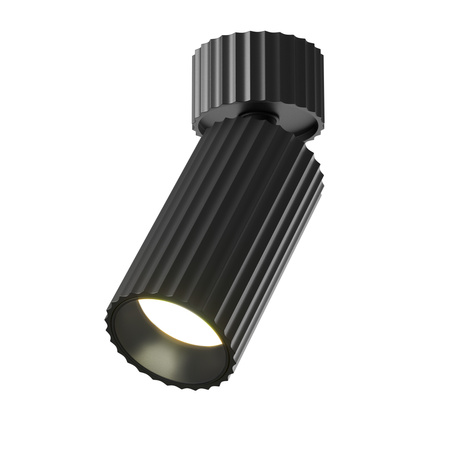 Czarna oprawa natynkowa spot ryflowany kierunkowy 1xGU10 Calipso C108CL-01-GU10-B Maytoni