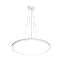 Okrągła płaska lampa wisząca 48cm w kolorze białym Manito Italux PND-72843-480R-36W-WH