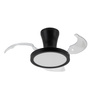 Czarna lampa sufitowa z wentylatorem LED BREEZE BLACK Tk Lighting 18199