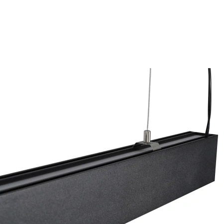 Czarna lampa wisząca liniowa o długości 120cm Sigi V LED 3000K PL0130-BK Yaskr