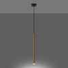 Lampa Wisząca PASTELO 1 złoty połysk Sollux SL.1195