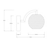 Kinkiet Brillant złoty LED CCT Light Prestige LP-3303/1W GD