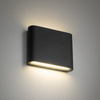 Płaski kinkiet na elewacje w kolorze szraym światło góra-dół 3000K ARWENA S GRAY IP54 Tk Lighting 18082