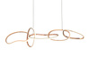 Lampa wisząca złota CHOLET LED Zuma Line MD7361-5A-EGT