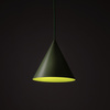 Lampa wisząca stożek o średnicy 19cm w kolorze zielonym CONO PEAPOD 1XE27 S 1xE27 Tk Lighting 10885