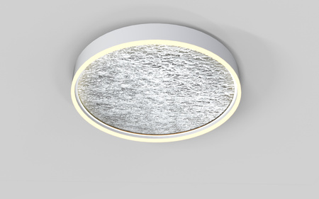 Lampa sufitowa, plafon BORDEAUX 60cm srebrny LED Wofi Premium 9002-103L ze ściemniaczem