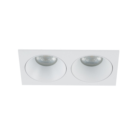 Podwójne oczko wpuszczane białe IP65 PRISMA DUO WHITE 2xGU10 Tk Lighting 10580