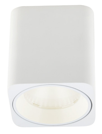 MAXLIGHT C0156 LAMPA SUFITOWA TUB KWADRAT BIAŁY+ PIERŚCIEŃ OZDOBNY BIAŁY RC0155/C0156 WHITE