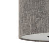 Lampa wisząca abażur z tkaniny 40cm w kolorze jedwabistego grafitu 1xE27 LAGO S Nowodvorski 11673
