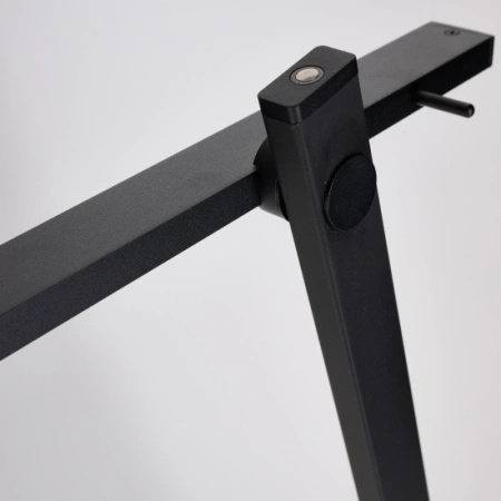 Czarna lampa podłogowa LED ONTARIO XL FLOOR DIMM SWITCH BK Azzardo AZ7300