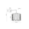 Kinkiet HARMONY SABIA JUTA 1XE27 Tk Lighting 11462
