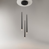 Lampa wisząca trzy czarne wiszące sople LED Cascade MOD132PL-L18BK Maytoni