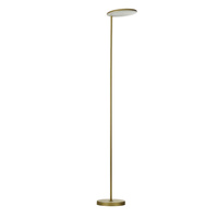 Złota prosta lampa podłogowa LED z ruchomą głowicą CARPA FLOOR DIMM GO AZZARDO AZ6307