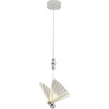 Lampa wisząca Mariposa Motyl 1 srebrna LED CCT Light Prestige LP-1715/1P CH