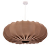Lampa wisząca CAFEE skandynawska - z abażurem brązowym mokka 66cm 1xE27 Candellux Studio 31-39248