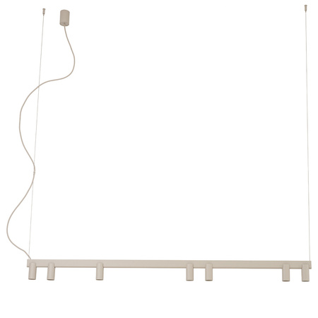 Lampa wisząca podłużna beżowa 150cm z dodatkowym podświetleniem  FOURTY LINE LED VII Nowodvorski 12294