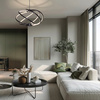 Lampa wisząca Kandor czarna LED CCT Light Prestige LP-1425/1P BK