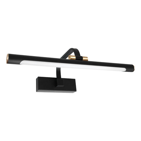 Czarny kinkiet z neutralnym świtatłem nad lustro 40cm VINCI 12W IP44 Milagro ML2033