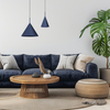 Lampa wisząca CAPITAL NAVY BLUE Ø32cm 1xGX53 MLP0962