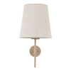Kinkiet w kolorze sabia z abbazurem z lnu ELIZABETH SABIA 1xE27 Tk Lighting 11166