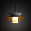 Lampa wisząca beżowa z białym szklanym kloszem VERADO SABIA 1 TK Lighting 11766