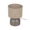 Lampka nocna brązowa abażur z lnu 1xE27 TAMI NEW BROWN Tk Lighting 16195