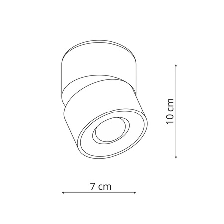 Ruchoma oprawa natynkowa Brema czarna LED CCT Light Prestige LP-2626/1RM BK movable