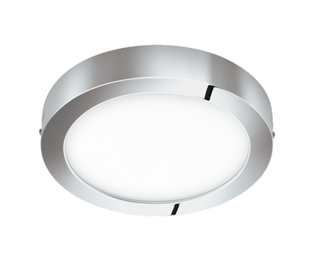 Lampa sufitowa okrągła srebrna FUEVA-C LED IP44 30cm Eglo 98559 sterowana pilotem funkcja smart