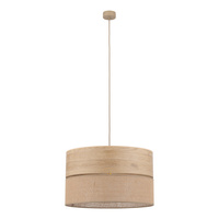 Lampa wisząca abażur 50cm DORMA WOOD JUTA 1xE27 Tk Lighting 11787