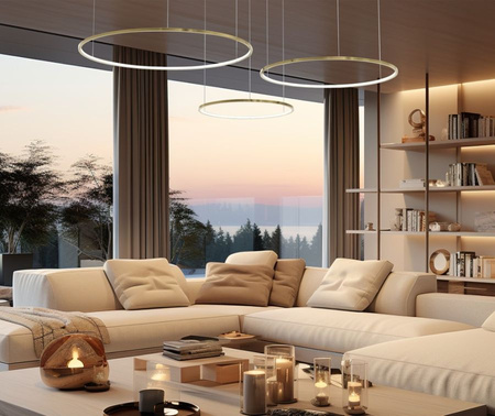 Lampa wisząca SATURNO GOLD 100W LED Milagro ML0847