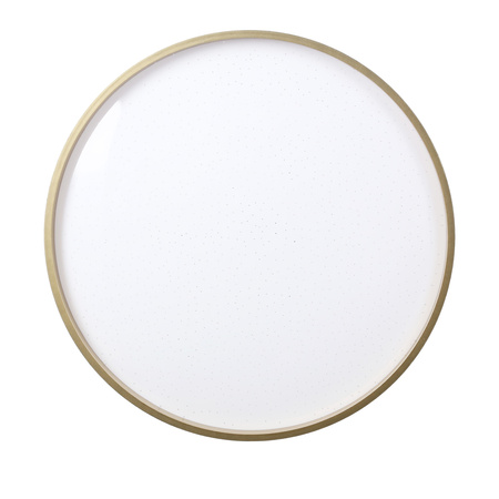 Florida lampa sufit. plafon czarno złoty+biały 18w led 33 cm klosz biały Candellux 13-11299