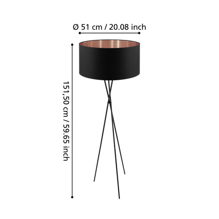 Lampa podłogowa FONDACHELLI Eglo 95541