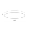 Plafon 60cm do łazienki VELIS WHITE LED 60W IP54 Tk Lighting 18291