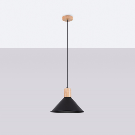Lampa wisząca JAGA czarna Sollux SL.1320