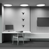 Biała okrągła lampa sufitowa o średnicy 60cm LED 3000K aż 7130 lumenów Zon C032CL-90W3K-RD-W Maytoni
